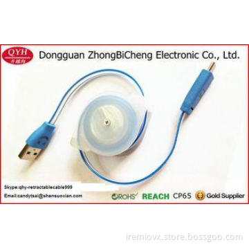 Universal Smile Micro USB LED Light Retractable Charging Da